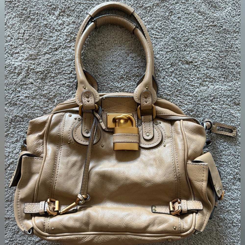 Vintage tan chloe paddington in size large